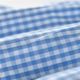thumbnail image 6 of LPKRT Girls 2 Piece Dress Set Loose Plaid Sundress With Matching Hat Beach Summer Vacation Clothing Sets Sky Blue 9-12 Months, 6 of 9