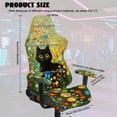 thumbnail image 2 of Whosucclay Cat Butterfly Flower Print Office Computer Game Chair Slipcovers Machine Washable Non-Slip Computer Chair Seat Slipcovers with Armrest Covers Gamer Chairs Protector, 2 of 8