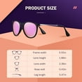 thumbnail image 3 of Somdiffy Sunglasses for Women Polarized Retro Round Sunglasses UV Protection Classic Cat Eye Sun glasses, 3 of 4