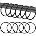 thumbnail image 7 of Shower Curtain Rings, Hooks Shower Curtain Rings Rust Proof, Anti-Drop Round Shower Rings for Curtain,Black, 7 of 7
