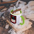 thumbnail image 5 of 3dRose, Image of Happy 2016 Neon Space New Year With Chinese Letters, 15oz Two-Tone Green Mug, 5 of 7