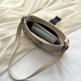 thumbnail image 2 of Bolso Moda para mujer Hobo Bag PU Underarm Bag para mujer Vacaciones Viajes (Blanco), 2 of 9