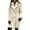 White, variant on Women's 2025 Winter Double Breasted Plush Coat, Mid-Length Fleece Lined Trench Coat, Lapel Collar Warm Outerwear, Soft Faux Shearling Jacket, Elegant Cold Weather Protection Black L