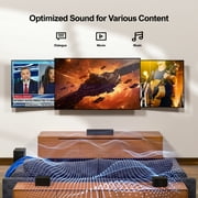 ULTIMEA 5.1 Virtual Surround Sound Bar, 320W Home Theater Surround System with Adjustable Speakers & Subwoofer, Bluetooth, Poseidon D50