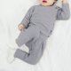 thumbnail image 4 of Worallymy Bebé Suéter Traje Algodón Manga Larga Infantil Pijamas Ropa Traje 100cm Gris Worallymy JD735813281, 4 of 7