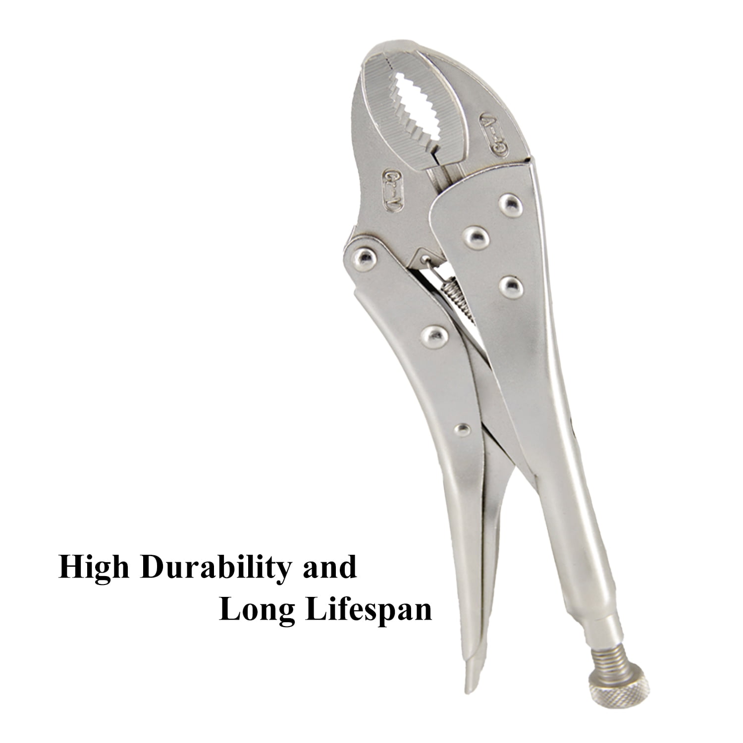"12-Inch Heavy Duty Locking Pliers, Curved Jaw Vise Grip with Chrome Vanadium Steel - Welding Clamp for Metalworking & Fabrication"