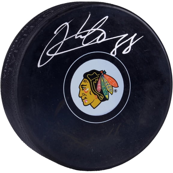 Patrick Kane Chicago Blackhawks Autographed Logo Hockey Puck - Fanatics Authentic Certified