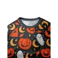 thumbnail image 5 of Sunisery Women's Halloween Graphic Sweatshirts, Cute Kawaii Ghost Pumpkin Pullover Crewneck Sweatshirt Tees Shirts, 5 of 6