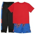 thumbnail image 3 of Marvel Spider-Man Peter Parker Boys 3-Piece Set - Spiderman Short Sleeve T-Shirt, Shorts, & Jogger Pants 3-Pack (Sizes 5-12), 3 of 12
