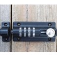 thumbnail image 3 of Black, Combination Latch 4 Digit Combination Lock Mechanical Code Door Lock Keyless Lock Sliding Door Lock Garden Cabinet Tamper Proof Lock, 3 of 3