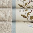 thumbnail image 3 of Madison Park Serene Embroidered Cotton Jacquard 6 Piece Towel Set Blue, 3 of 8