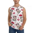 thumbnail image 2 of Goofa Caring Cow Printed Men's Sleeveless T-Shirt - Athletic Gym Workout Tank Top for Men - Moisture-Wicking, UPF 30+ Quick-Dry Muscle Tee-Small, 2 of 8