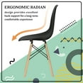 thumbnail image 2 of Furmax Modern Dining Chair Set of 4 Mid Century DSW Shell Chair for Kitchen, Dining, Bedroom, Living Room,Black, 2 of 8