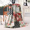 thumbnail image 2 of Pioneer Flower Floral Print Pattern Blanket,Comfortable Soft Flannel Throw Blanket,All Season,Warm Lightweight Blankets for Sofa Bed Couch Living Room Chair,60"x80", 2 of 4