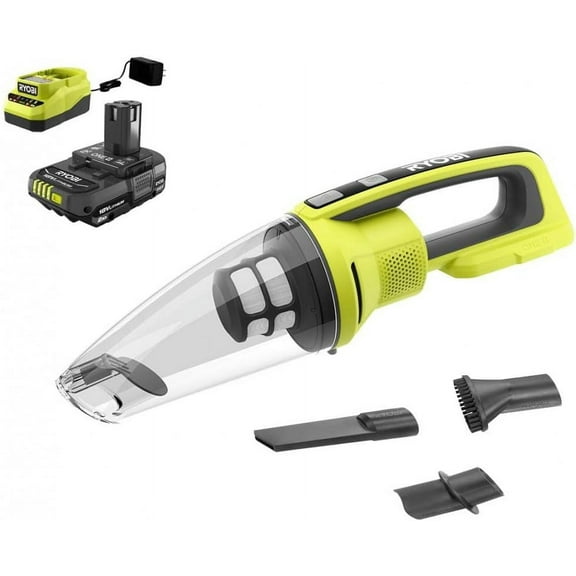 RYOBI ONE  18V Cordless Performance Hand Vacuum Kit with 2.0 Ah Battery and Charger