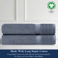 thumbnail image 7 of A1 Home Collections LLC Delara Organic Cotton Luxuriously Plush  Hand Towel Pack of 2 |GOTS & OEKO-TEX Certified |650 GSM Long Staple | Quick Dry &, 7 of 7