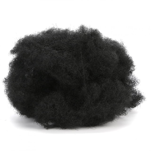Pelucas De Pelo Afro Rizado, Postizo De Extensión De Cabello Afro Para Extensión Trenzada Sucia De Reparación De Cabello Corto, Refuerzo, Gancho Para Mezclar Colores