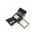 thumbnail image 4 of Men's Trifold Wallet Genuine Leather Credit Card Holder Wallet For Women Men,Small Front Pocket Wallet Male Purse  Slim Tri-Fold Wallet Fathers Day Gifts Birthday And Valentine's Day Gift For Him Her, 4 of 8