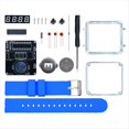 thumbnail image 1 of Kit de Reloj Electrónico DIY con Pantalla LED Digital, Proyecto de Soldadura DIY, Carcasa Transparente, 3 V, Kit Electrónico DIY Azul., 1 of 5