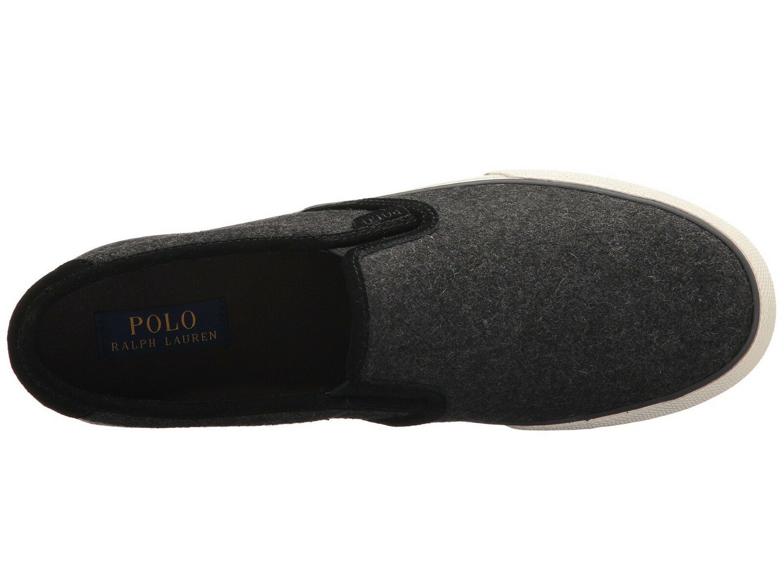 Polo Ralph Lauren Men's Vaughn slip-on II Sneaker SHOES , Charcoal Heather SZ 10.5 D - image 2 of 4