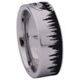 thumbnail image 3 of Deer and Trees Tungsten Carbide Ring, 3 of 6