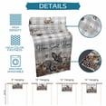 thumbnail image 6 of Rabbits Pine Cone Table Runner - 36 Inch Long Sweet Home Texture Grey Plaid Farmhouse Cotton and Linen Blended Dress Scarves Farmhouse Table Runner for Kitchen Dining, Coffee Table, 13" x 36", 6 of 8