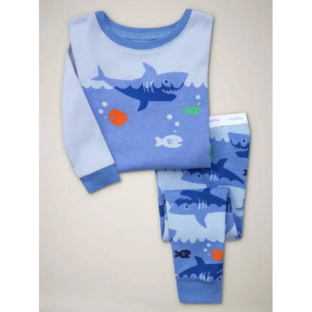Conjuntos de pijamas para bebés, ropa de dormir de 2T-7T con animales para niños y niñas, ropa de dormir de Navidad para el hogar, pijama de I Love Mom Dad H127