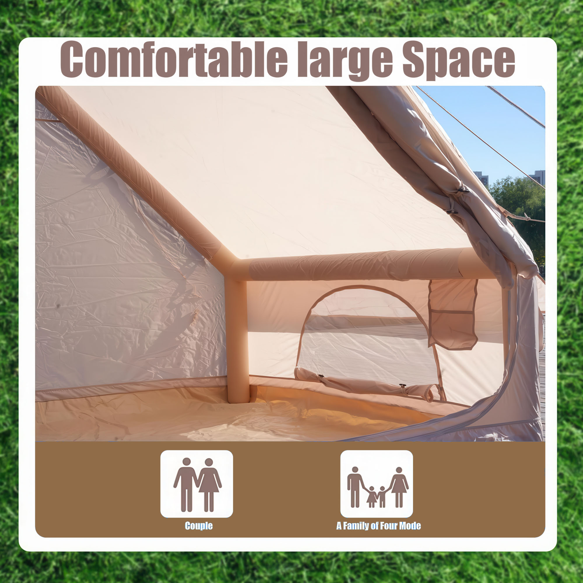 4-6 Person Inflatable Tent with Pump