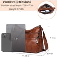 thumbnail image 4 of Sunyuer Fashion Crossbody Bag For Women Shoulder Bag Soft PU Leather Handbags Purses Multi Pocket Hobo Tote Bag, 4 of 6