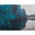 thumbnail image 2 of Lewis, Sheldon 14x12 Gold Ornate Wood Framed with Double Matting Museum Art Print Titled - Blue Bayou, 2 of 4