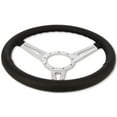 thumbnail image 2 of Scott Drake S1MS-3600-BK Corso Feroce 15" Black Leather Steering Wheel 9 Hole, 2 of 7