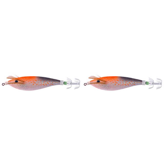 Anzuelos Calamar Brillantes 11CM/13 4G Señuelo Arrastre Artificial () Naranja Y