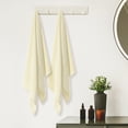 thumbnail image 4 of REGALWOVEN Cotton Bath Towels, 2 Pack Soft Solid Quicker to Dry and Highly Absorbent Towels Bathroom Yellow 28' x 56', 4 of 8