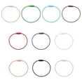 thumbnail image 3 of Spray Painted 201 Stainless Steel Wire Cable Keychains Key Rings for Outdoor Hanging Luggage Tags Keys and ID Tag Keepers Mixed Color Inner Diameter: 4.5x4.8cm 10pc, 3 of 6
