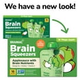 thumbnail image 4 of (2 pack) Brainiac Brain Squeezers Applesauce with Omega-3s, 'Mega Apple, No Sugar Added, 3.2 oz, 16 Ct, 4 of 11