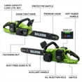 thumbnail image 4 of BALKO16 Inch Cordless Brushless Electric Chainsaw, With 2*4.0Ah Battery & Auto Oiler, 4 of 8