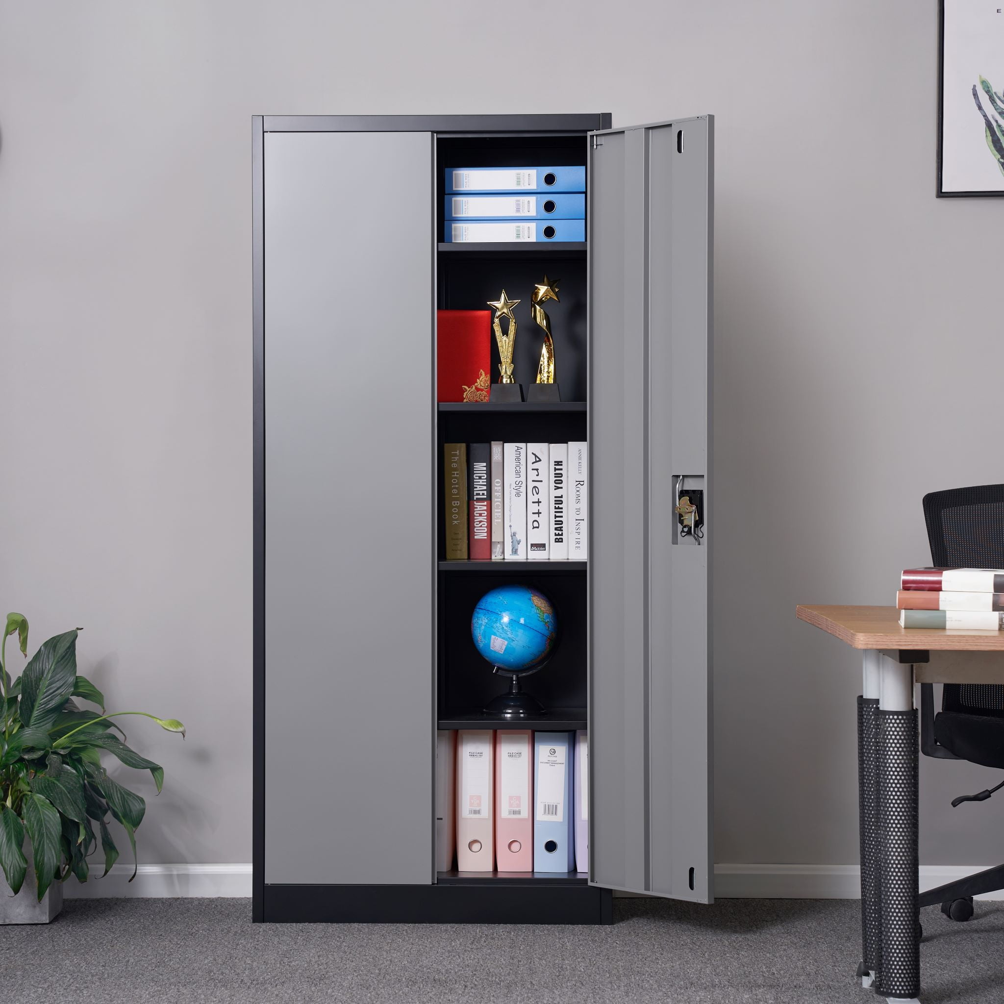 Leariso Lockable Metal File Storage Steel for Office, Garage