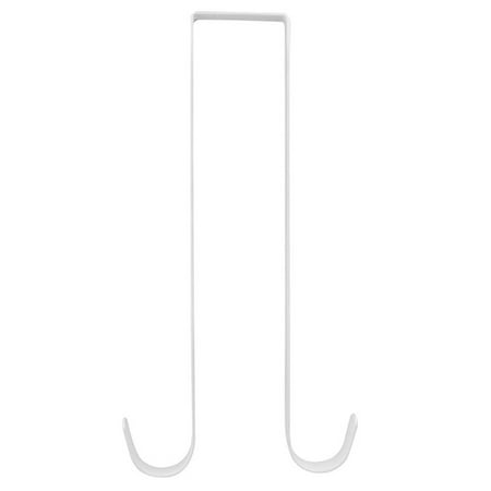 

Front And Rear Door Hooks Double Sided Home Decoration Kitchen Sturdy Metal Black/White Bedroom Garland Hanger 1PCS