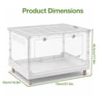 thumbnail image 2 of 30 Gallon Reptile Tank with Front Door and Ventilation for Bearded Dragons, Snakes, Tarantulas, and Hermit Crabs, 27"x18"x17", 2 of 9