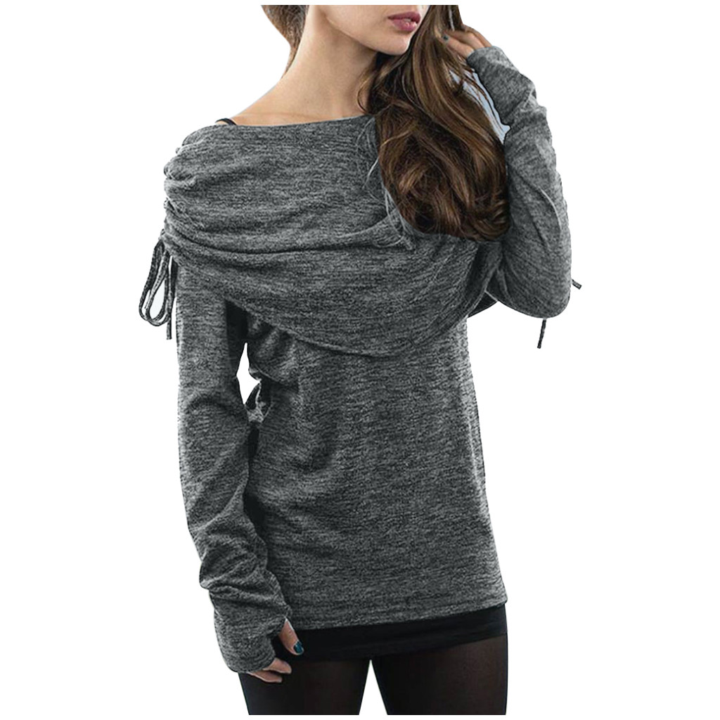 Women's vintage tribal flat shoulder long sleeve pullover Clearance