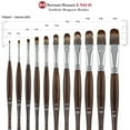 thumbnail image 7 of Borciani e Bonazzi Unico Synthetic Mongoose Artist Paint Brush - Series 802 Filbert - Size #18 - Watercolors, Oil & Acrylic Paint - Handcrafted in Italy, Anti-Roll Design, Ergonomic Medium Handle, 7 of 7