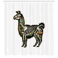 thumbnail image 3 of Ambesonne Llama Shower Curtain, Sugar Skull Style Alpaca, 69"Wx75"L, Multicolor, 3 of 3