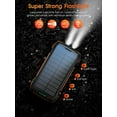 thumbnail image 4 of Original Solar Power Bank for Samsung Galaxy A54 - Portable Charger 33500mAh QC3.0 18W PD 20W Fast Charging, Portable Charger with 10W Wireless 5 Outputs IP67 Waterproof 6W Flashlight, 4 of 5