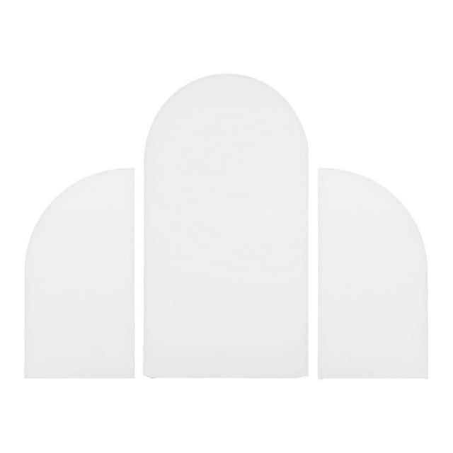 Abbracc 3 Pcs Couvertures de Fond d'Arche Couvertures de Support d'Anniversaire Couvertures de Support d'Arche Blanches