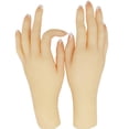 thumbnail image 1 of SZLYTYUN Modelo de Mano de Silicona de 1 Par, Réplica de Mano de Tamaño Real con Huesos de los Dedos Incorporados para un Movimiento flexible, ideal para Exhibir Joyas y Accesorios, 1 of 7