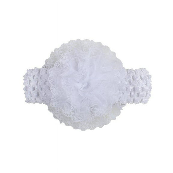 Kids Baby Girls Mesh Lace Flower Head Wraps Headband Headwear Accessories