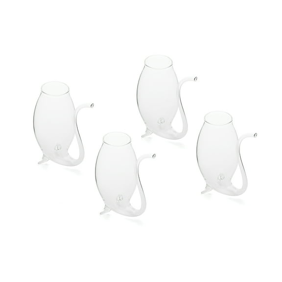 Fox Run Hand Blown Glass Port Sippers, Set of 4, 2.75 ounces