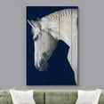 thumbnail image 2 of wall26 Canvas Print Wall Art Vintage Wood Panel White Stallion Horse Nature Animals Digital Art Realism Decorative Farmhouse Zen Rustic Multicolor Wildlife for Living Room, Bedroom, Office - 12", 2 of 5