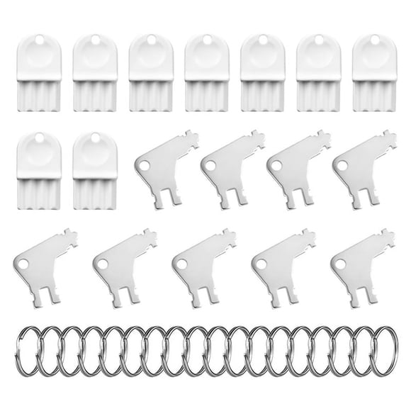 Juego de 18 llaves para papel de cocina, llave de repuesto para dispensador de papel higiénico universal, soporte para papel de cocina con 18 llaveros