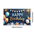 thumbnail image 2 of Decorative Design Birthday Party Banner Colorful Theme Happy Birthday Banner for Birthday Party Indoor Decoration Party Celebration, 2 of 6